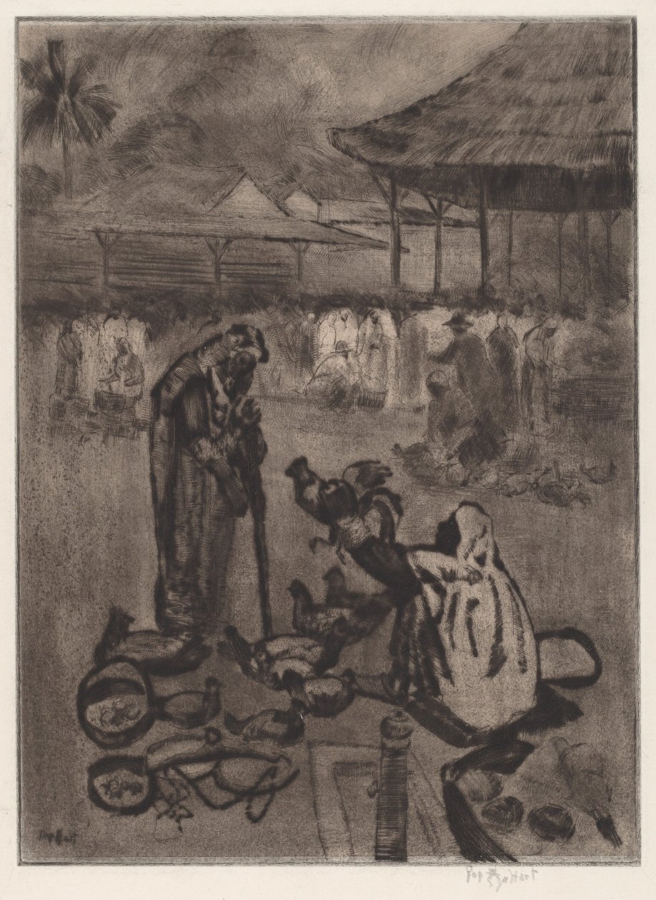 Sprzedawca kurczaków, Trynidad autorstwa George Overbury