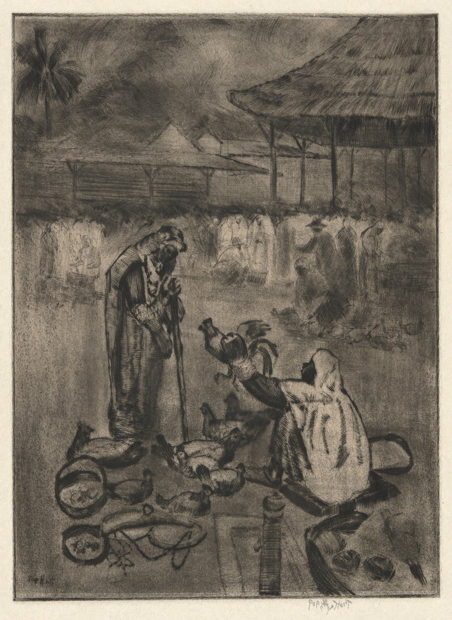 Sprzedawca kurczaków, Tindad autorstwa George Overbury Hart