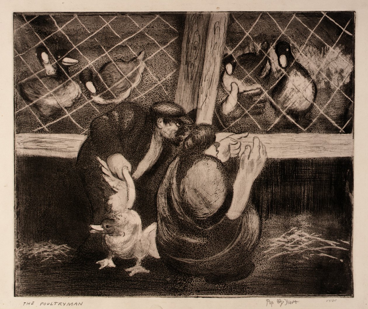The Poultryman autorstwa George Overbury Pop Hart