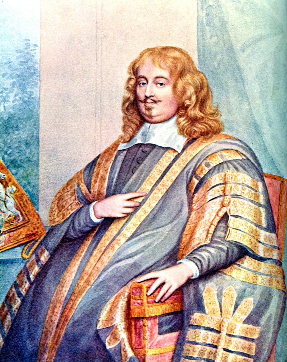 Edward Hyde, 1. hrabia Clarendon, XVII-wieczny angielski mąż stanu i historyk, ok. 1905. autorstwa George Perfect Harding