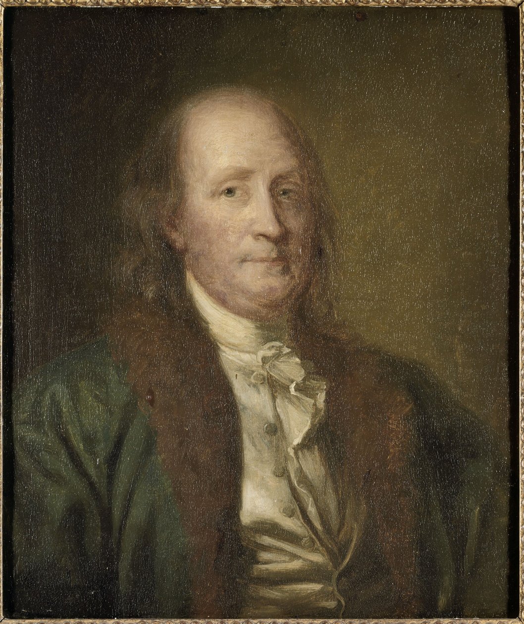 Francuzi:  Benjamin Franklin (1706-1790) Benjamin Franklin (1706-1790) autorstwa George Peter Alexander Healy