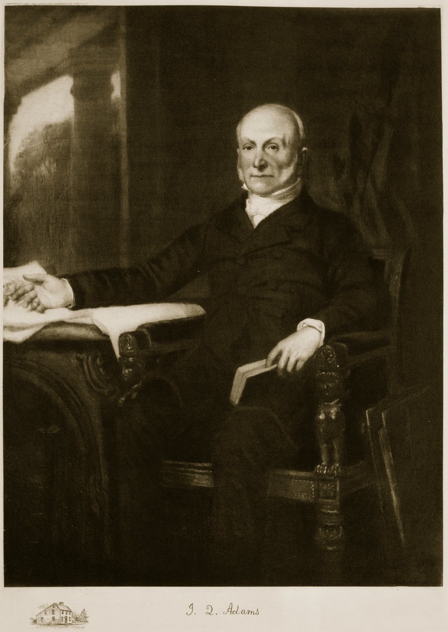 John Quincy Adams, 6. Prezydent Stanów Zjednoczonych Ameryki, wyd. 1901 (fotograwiura) (patrz także 102587) autorstwa George Peter Alexander Healy