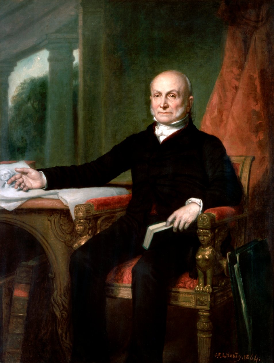 Oficjalny portret prezydenta Johna Quincy Adamsa autorstwa George