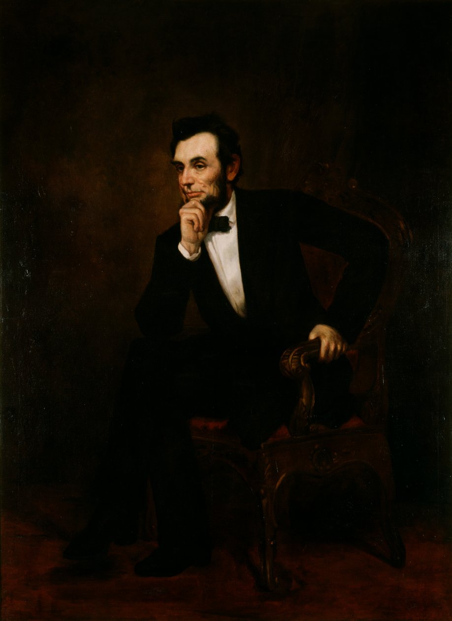 Portret Abrahama Lincolna, c.1866-70 autorstwa George Peter Alexander Healy
