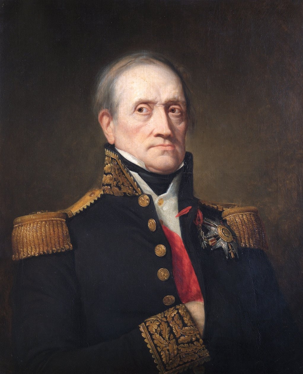 Portret marszałka Nicolasa Jean de Dieu Soult, księcia Dalmacji, żołnierza francuskiego, 1840 autorstwa George Peter Alexander Healy