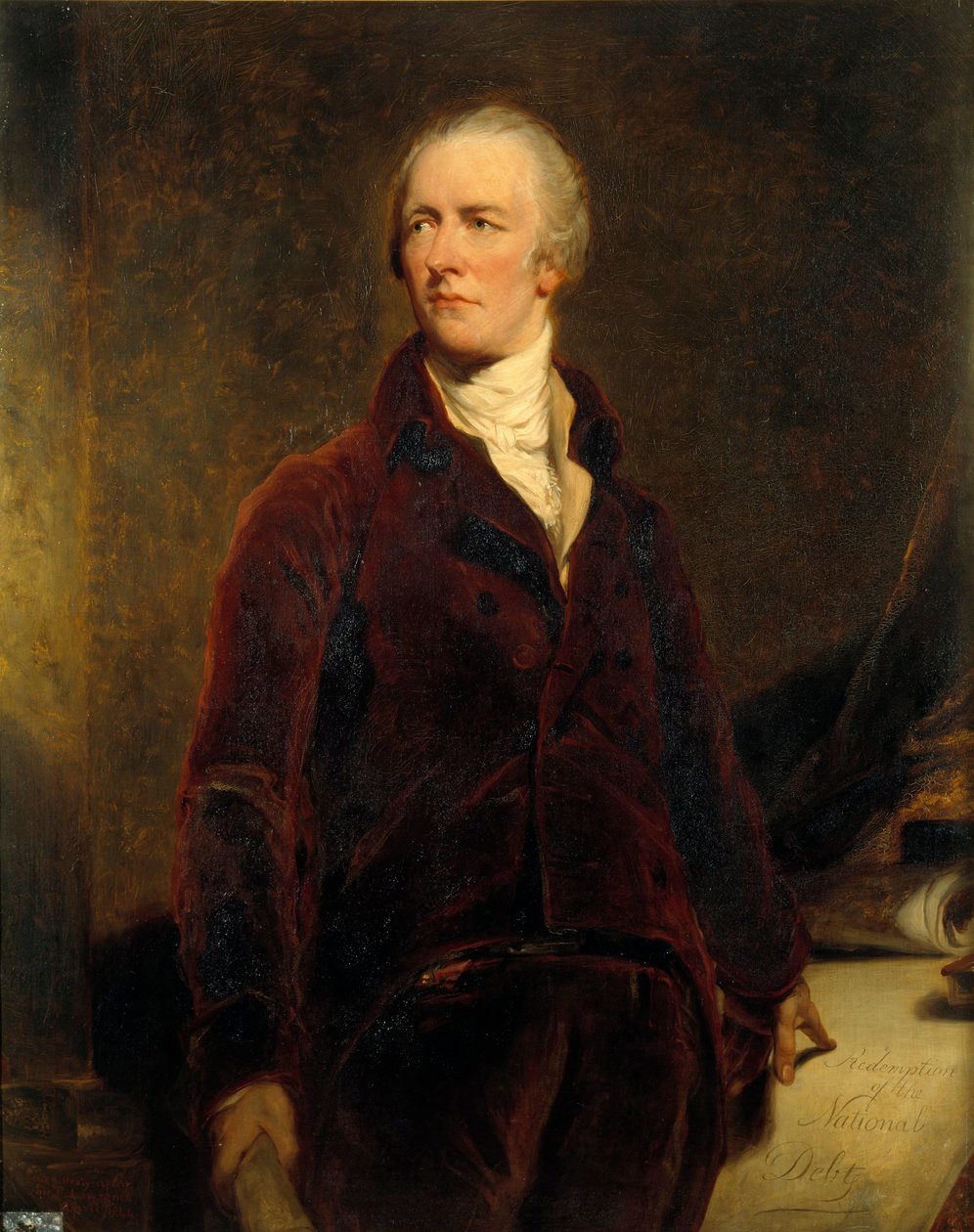 Portret Williama Pitta (1759-1806) Kanclerza Skarbu Wielkiej Brytanii Obraz Georgesa Healy