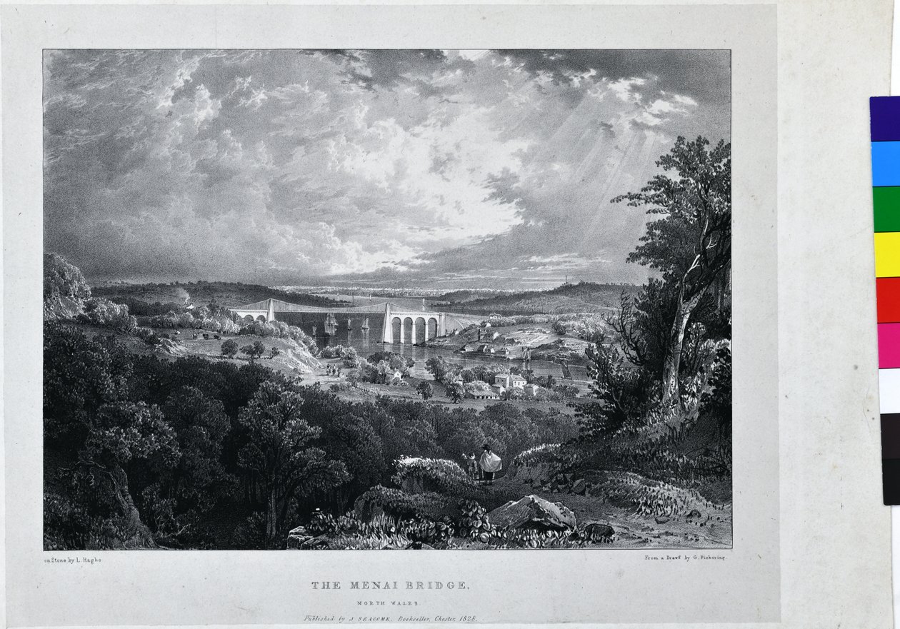 Most Menai autorstwa George Pickering