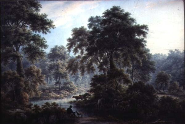 Niedaleko Starej Łaźni, Matlock, XIX w. autorstwa George Pickering