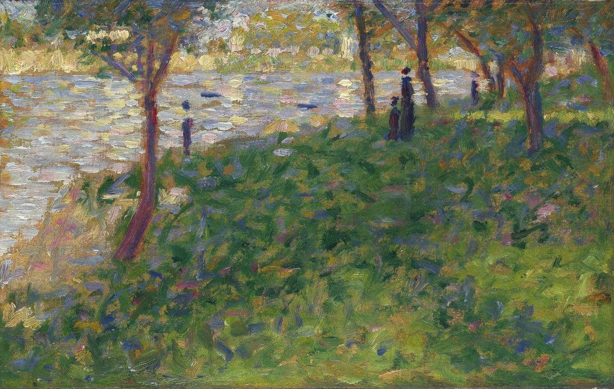 Studium dla La Grande Jatte, 1884-1885 autorstwa George Pierre Seurat