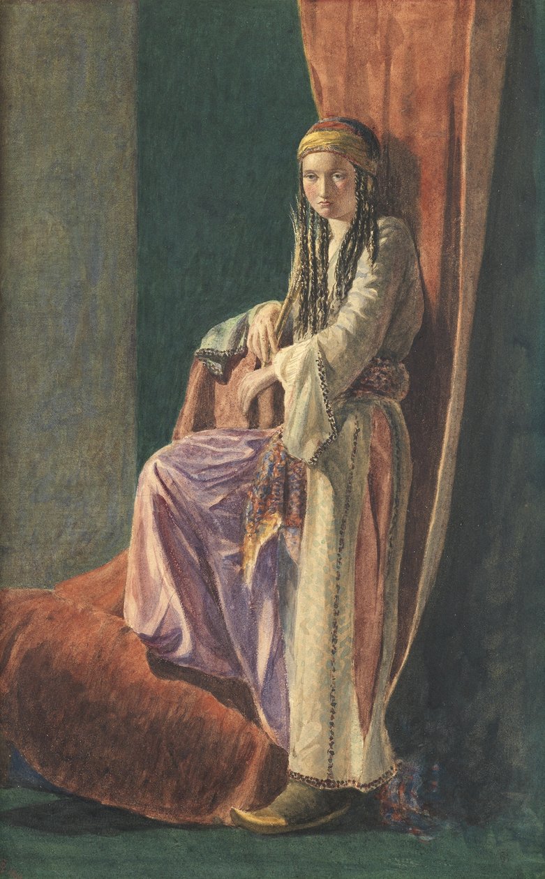 Turczynka, 1853 (wc z kolorem nadwozia na papierze) autorstwa George Price Boyce