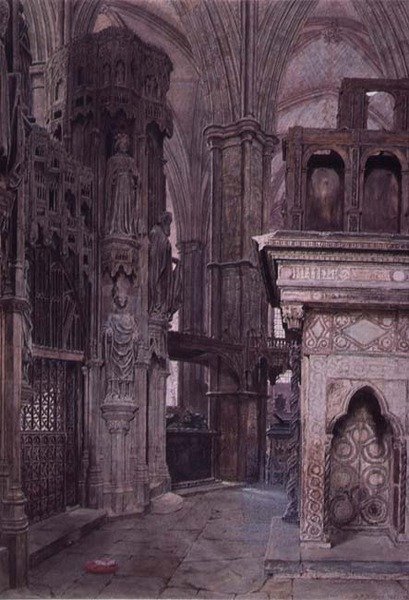 Edwarda Wyznawców Kaplica, Opactwo Westminsterskie autorstwa George Price Boyce