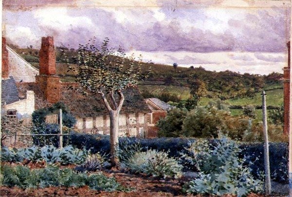 Z ogrodu Sherford Cottage, Bromyard autorstwa George Price Boyce