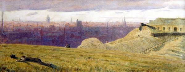 Newcastle z Rabbit Banks, Gateshead na Tyne autorstwa George Price Boyce