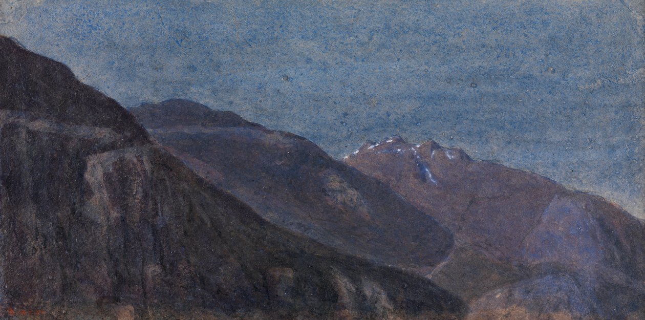 Dolina Ticino z Giornico (akwarela) autorstwa George Price Boyce