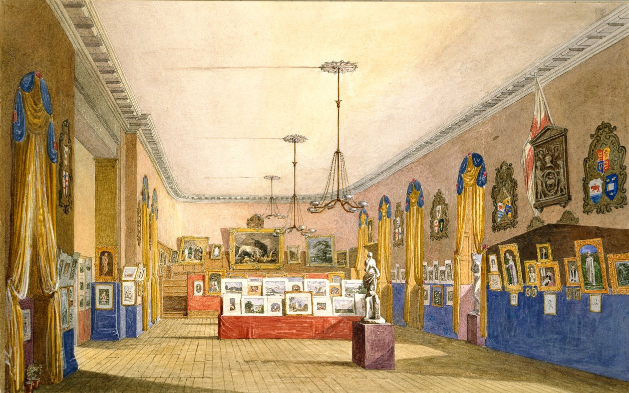 Wystawa w Starym Ratuszu, Oksford, 1854 autorstwa George Pyne