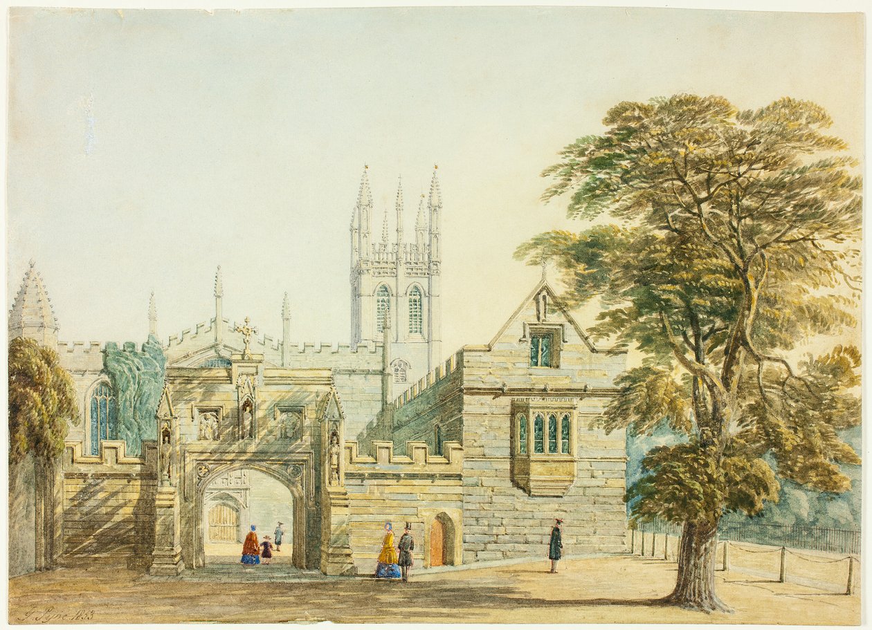 Magdalen College and Tower, Oksford autorstwa George Pyne