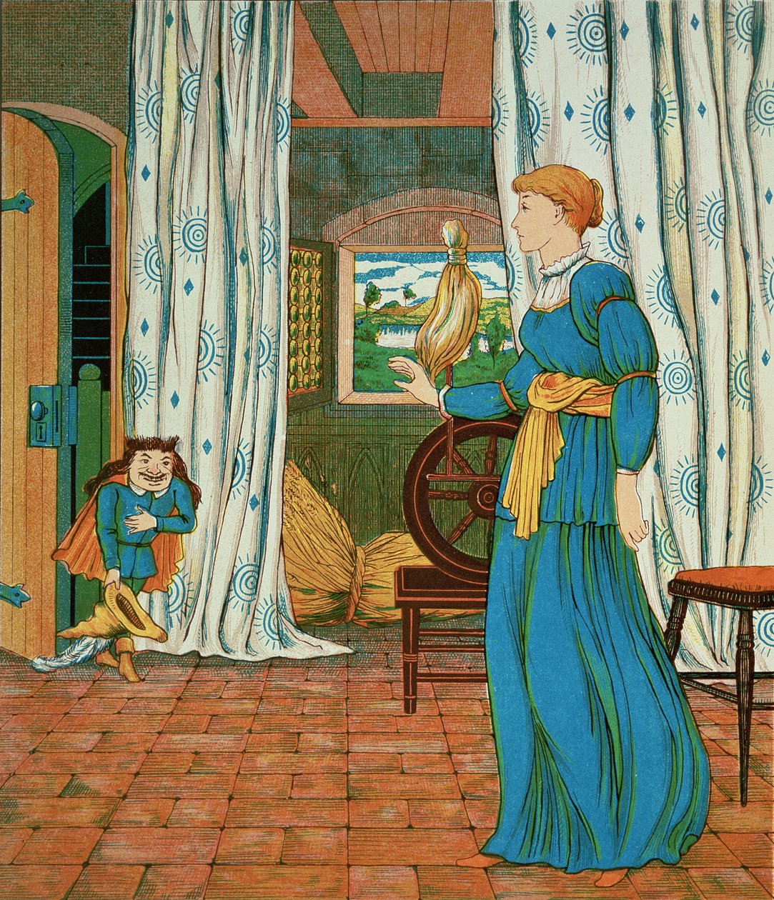 Rumpelstiltskin z księżniczką autorstwa George R. Halkett