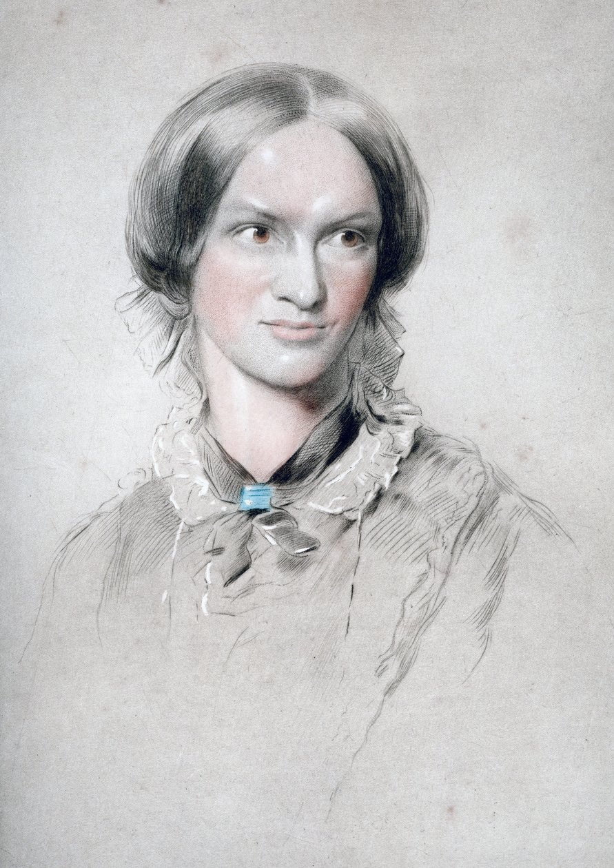 Charlotte Bronte, angielska powieściopisarka, 1850. autorstwa George Richmond