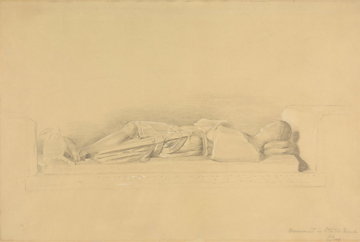 Wizerunek krzyżowca, kościół Stisted autorstwa George Richmond
