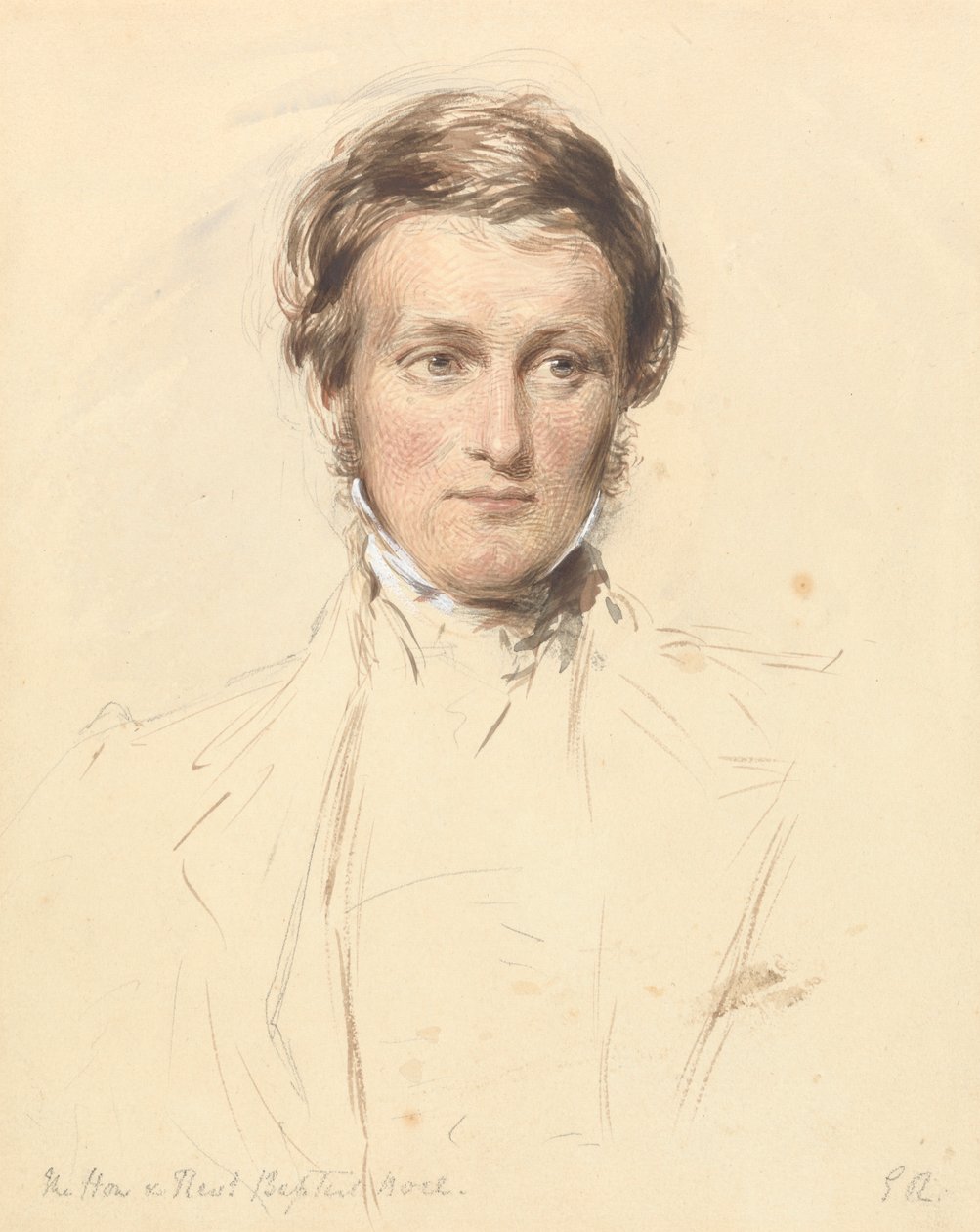 szanowni państwo i wielebny baptysta Wriothesley Noel (1798-1873) autorstwa George Richmond