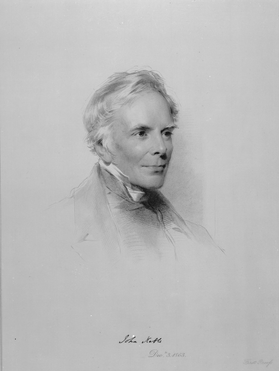 John Keble, grawerowany przez Williama Holla Jr według rysunku z 1863 r autorstwa George Richmond