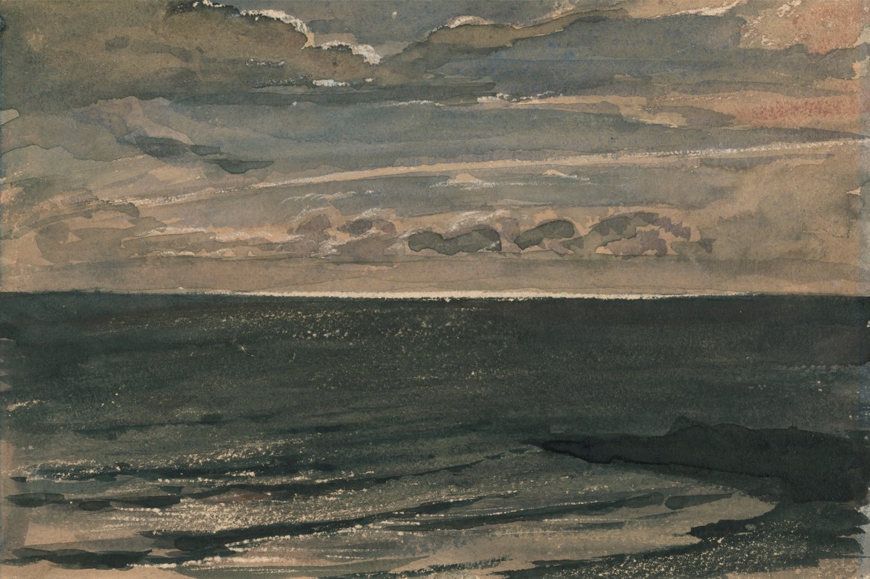 Światło księżyca nad morzem, Broadstairs autorstwa George Richmond