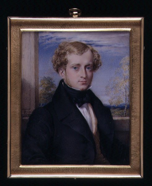 Miniatura portretowa nieznanego mężczyzny, prawdopodobnie pana Ashby autorstwa George Richmond