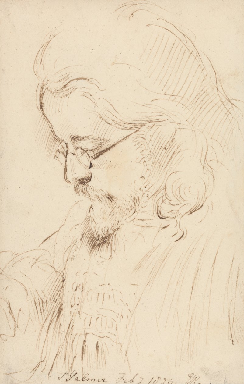 Portret Samuela Palmera, Głowa i ramiona autorstwa George Richmond