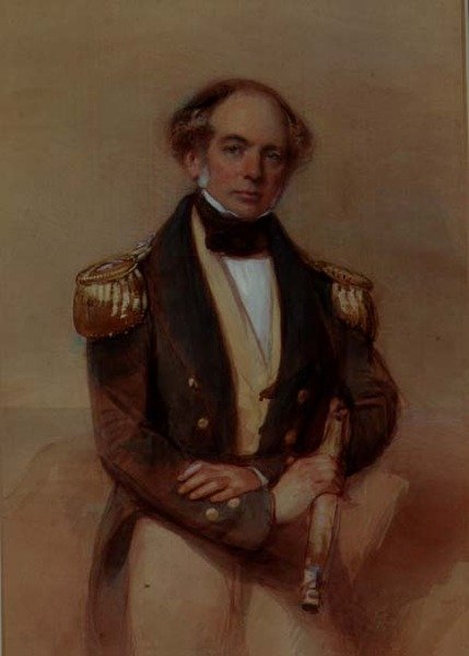 Portret kapitana (akwarela) autorstwa George Richmond