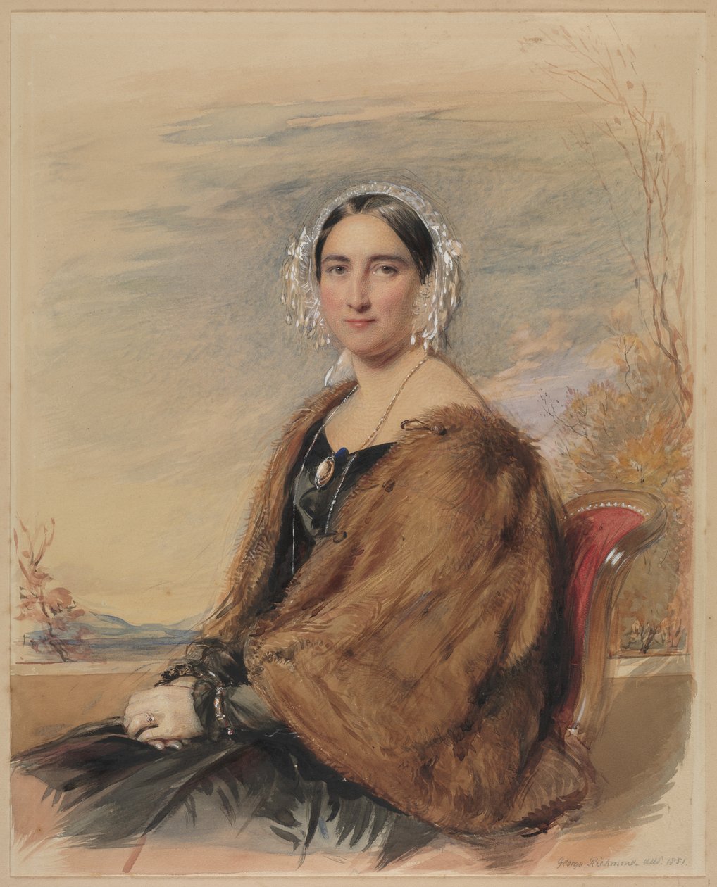 Portret kobiety, 1851. autorstwa George Richmond