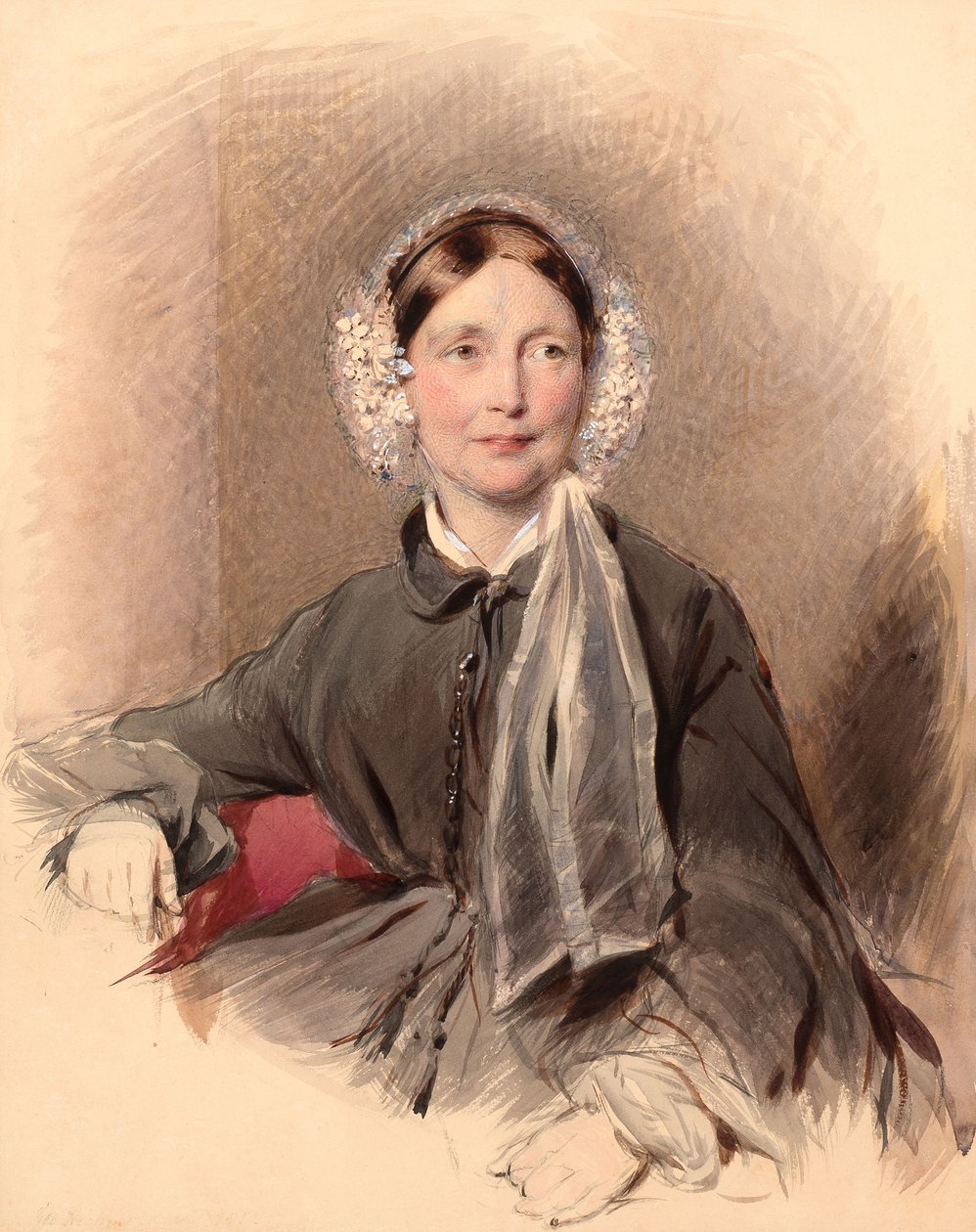 Portret nieznanej kobiety autorstwa George Richmond