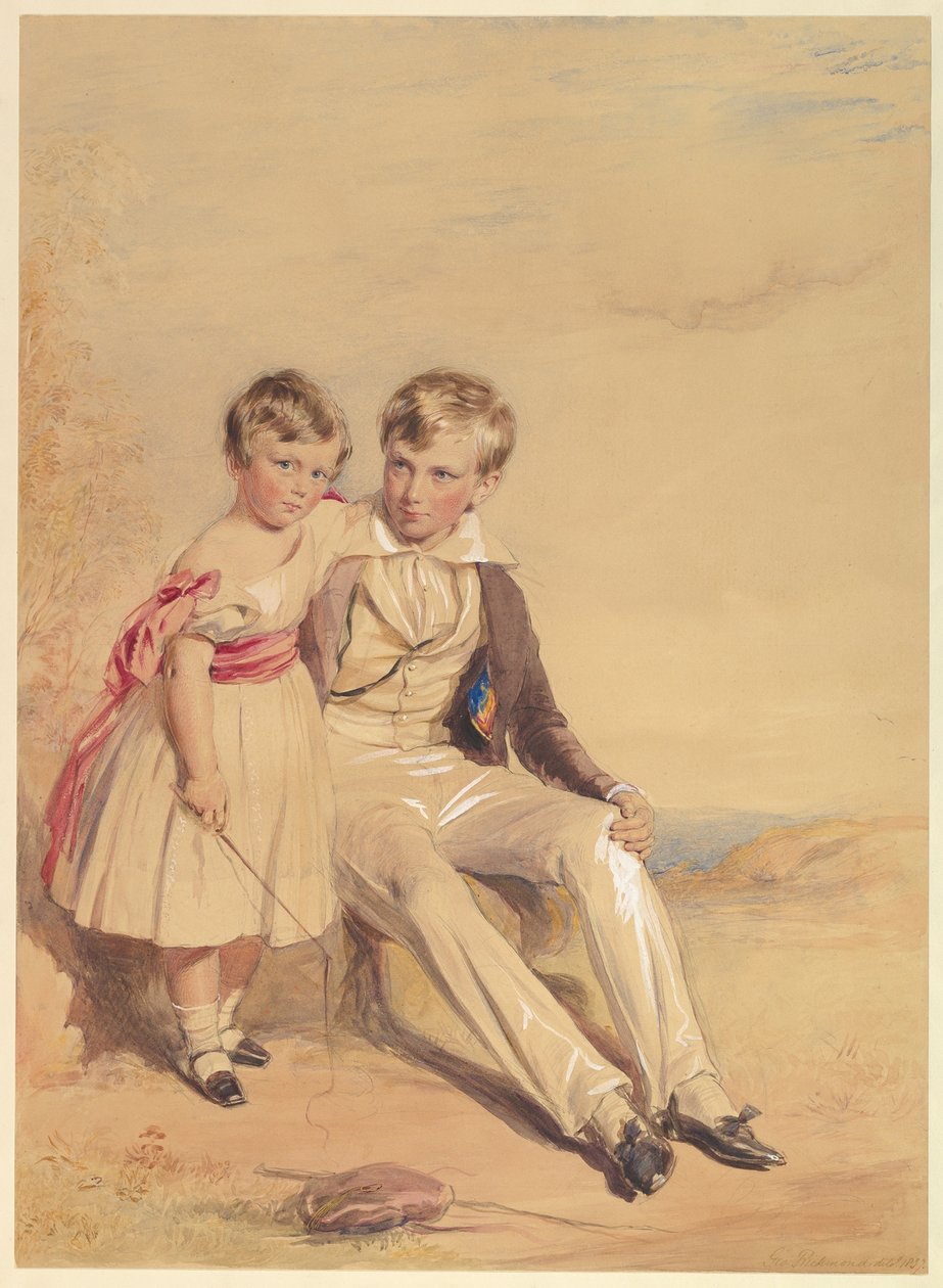 Portret dwojga dzieci autorstwa George Richmond