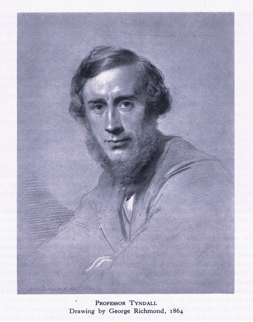 Profesor Tyndall, z British Adventure wydanego przez Collins, 1947 autorstwa George Richmond