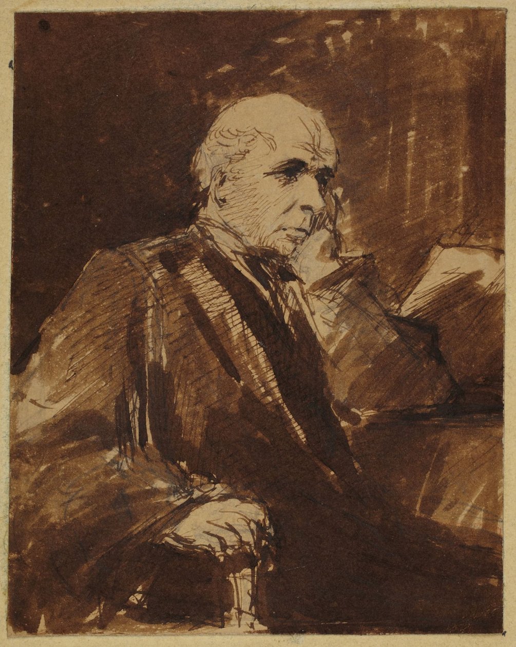 Siedzący mężczyzna autorstwa George Richmond