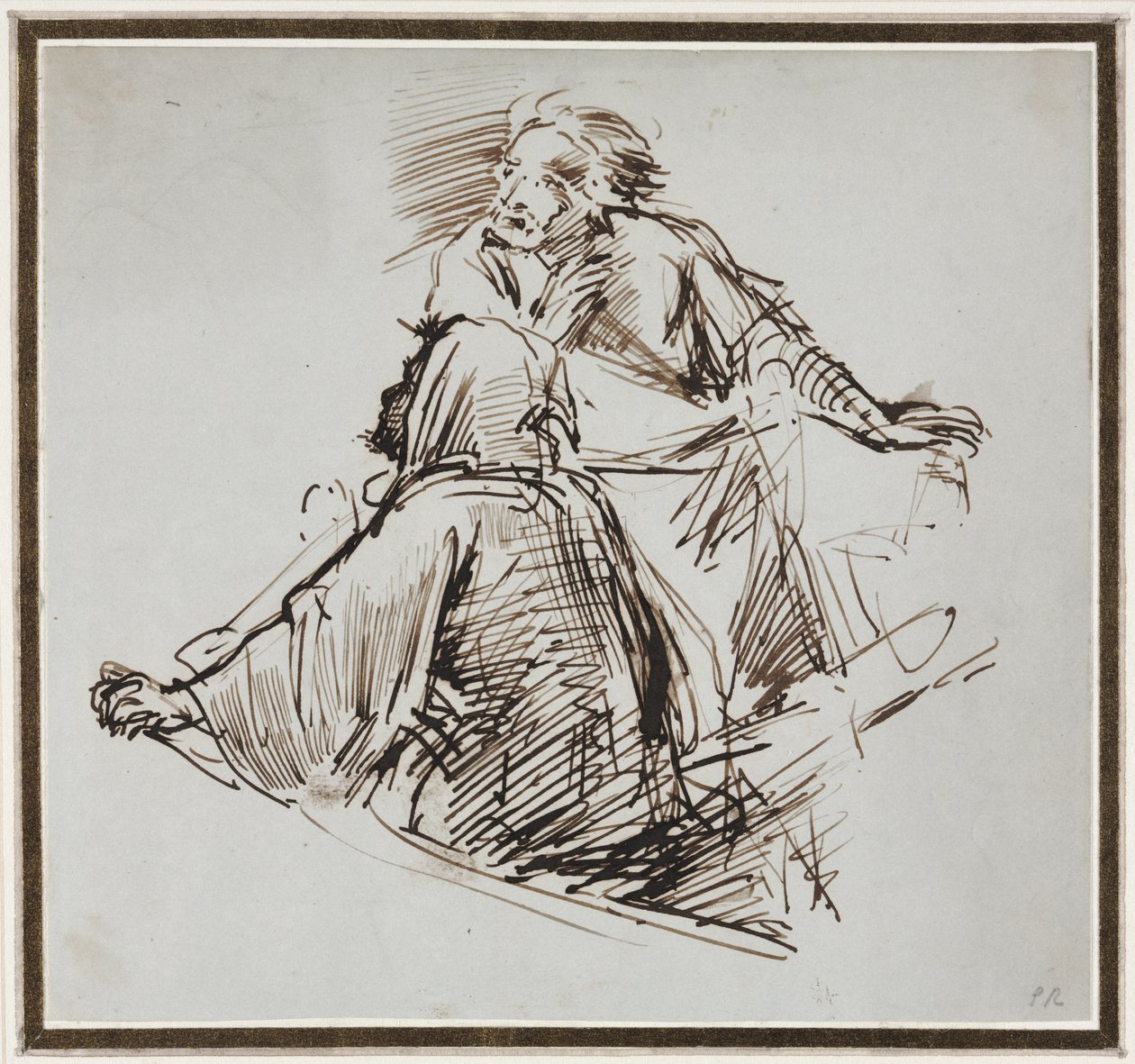 Dwie postacie męskie autorstwa George Richmond