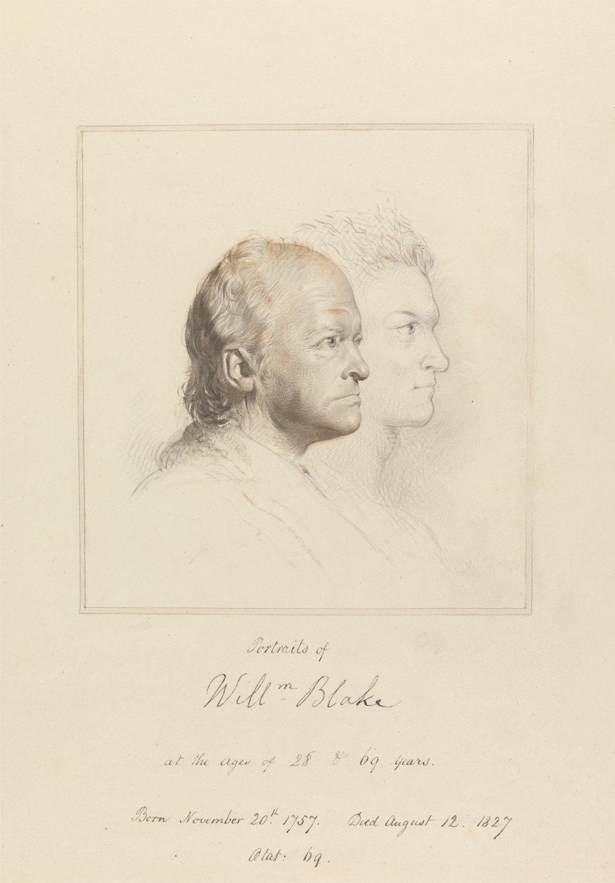William Blake w młodości i starości autorstwa George Richmond
