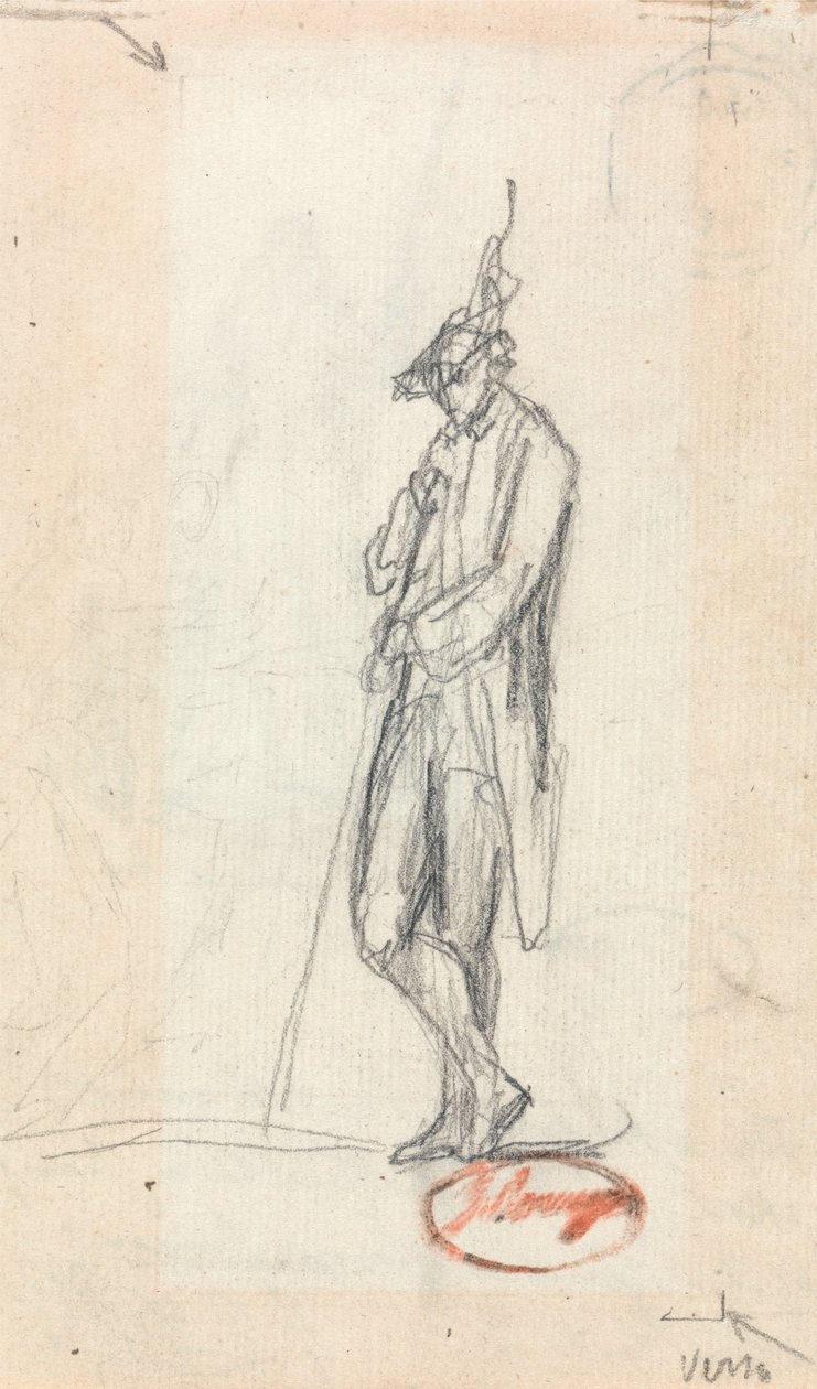 Sącząca się postać mężczyzny autorstwa George Romney