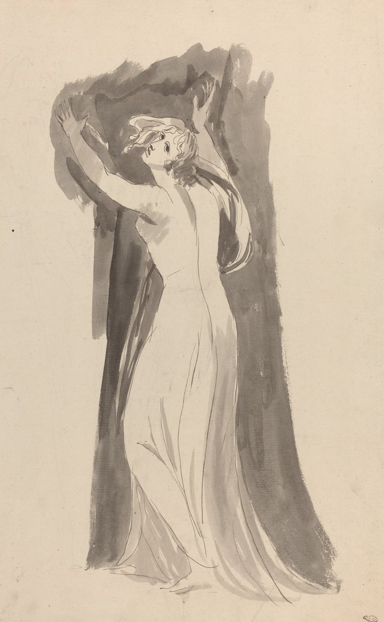 Studium Mirandy do „Burzy” autorstwa George Romney