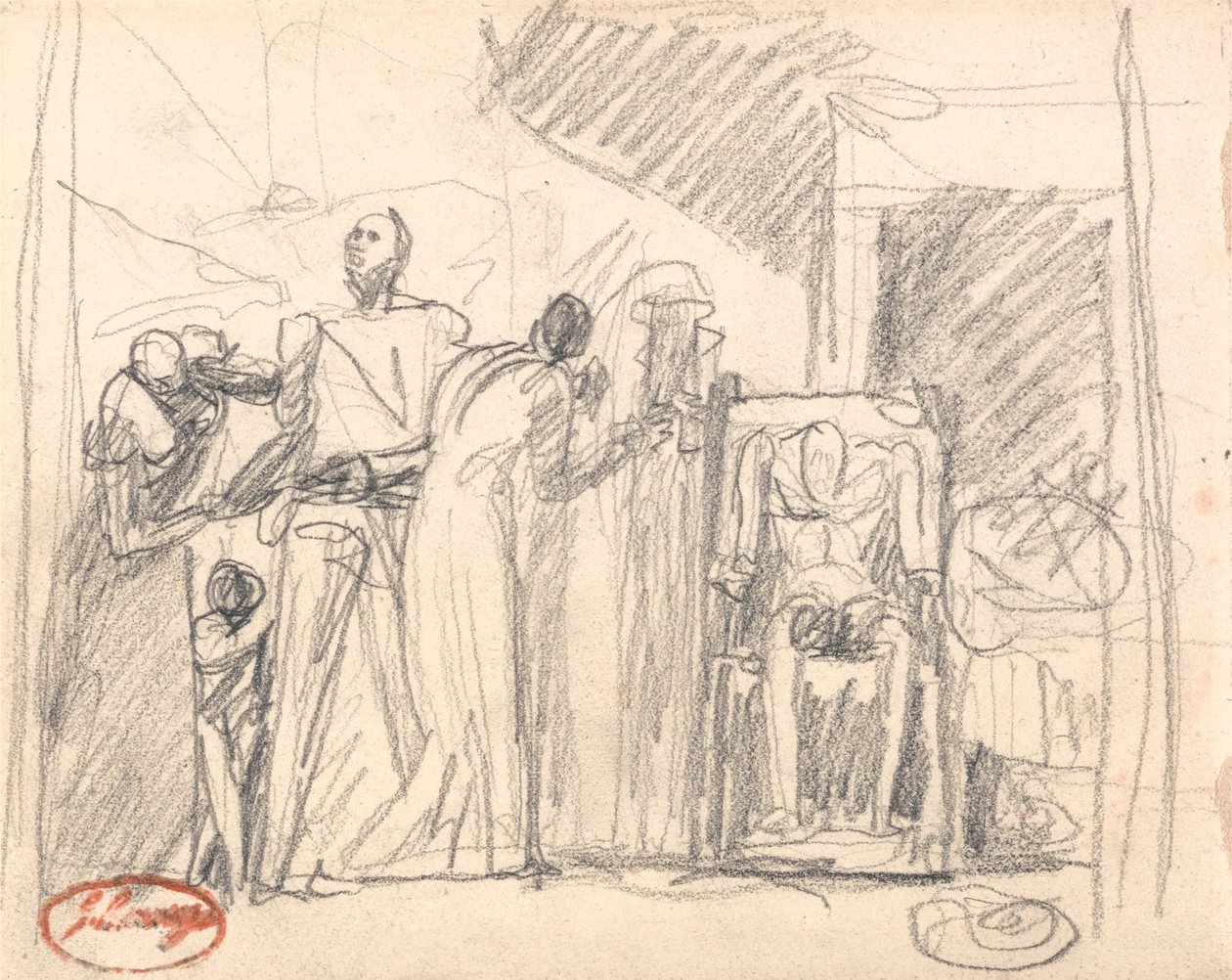 Etapy życia człowieka: starość autorstwa George Romney