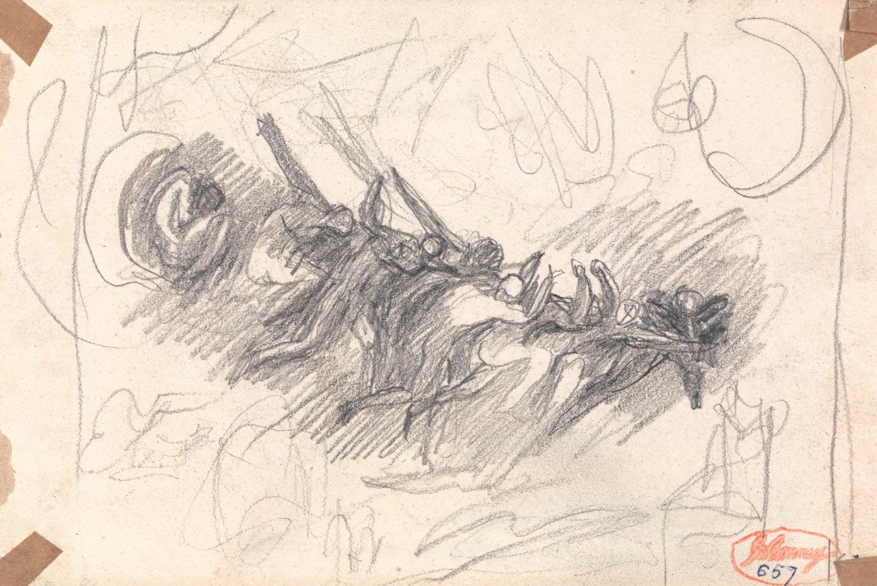 Atakowanie demonów za kuszenie Chrystusa autorstwa George Romney