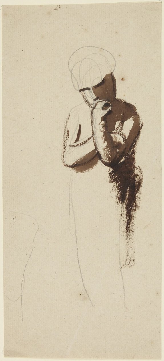 Dziecko z dłonią przy brodzie autorstwa George Romney