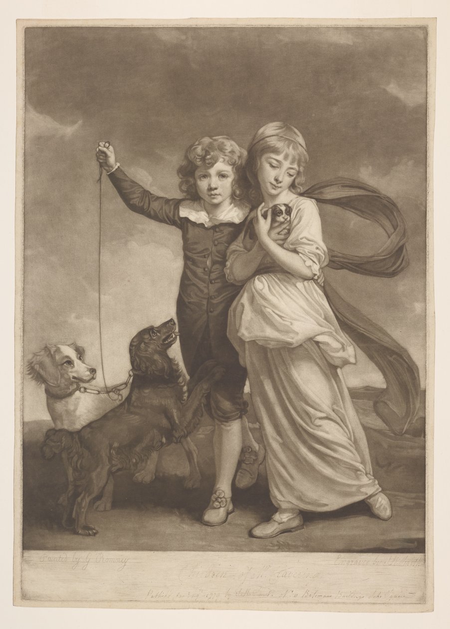 Dzieci pana Claveringa autorstwa George Romney