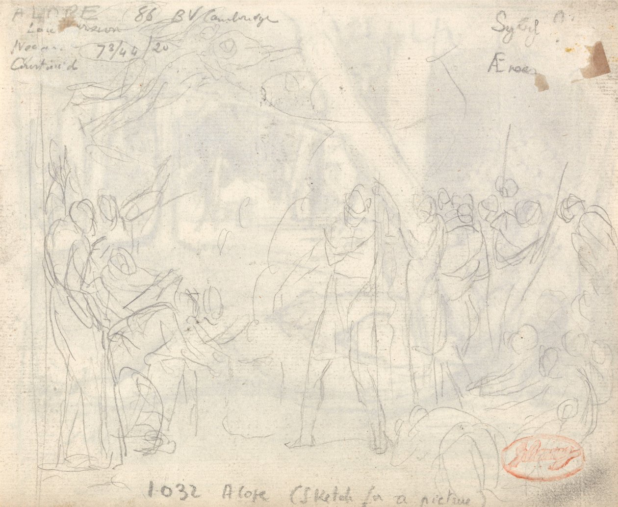 Kompozycja postaci klasycznych autorstwa George Romney