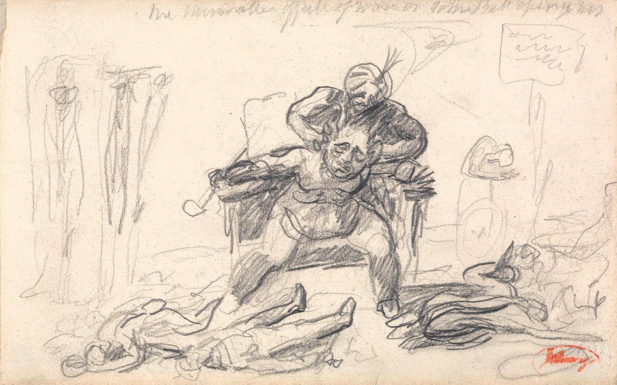 Władca demonów i jego poddani: „Nieszczęśliwe skutki wojny dla Johna Bulla...” autorstwa George Romney