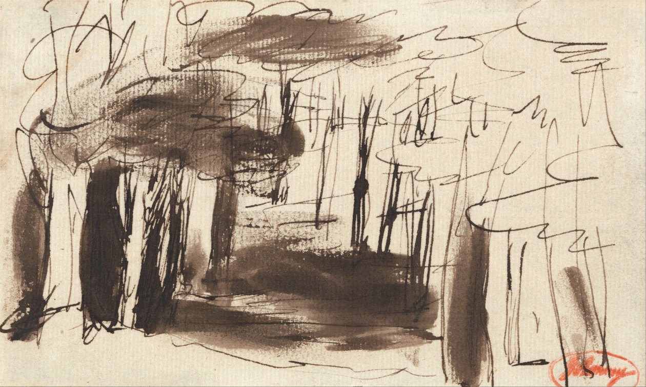 Eartham Wood autorstwa George Romney