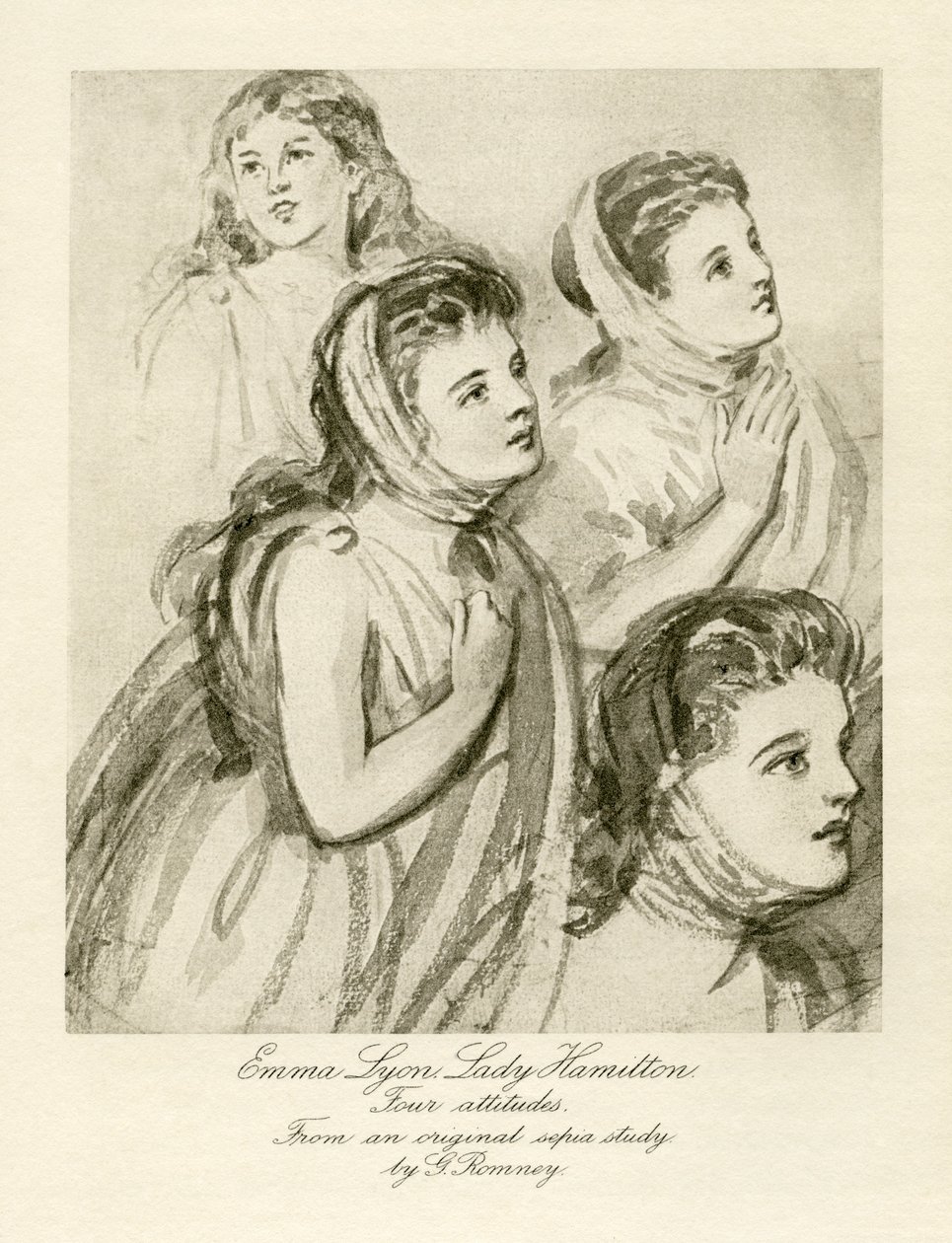 Emma Lady Hamilton autorstwa George Romney