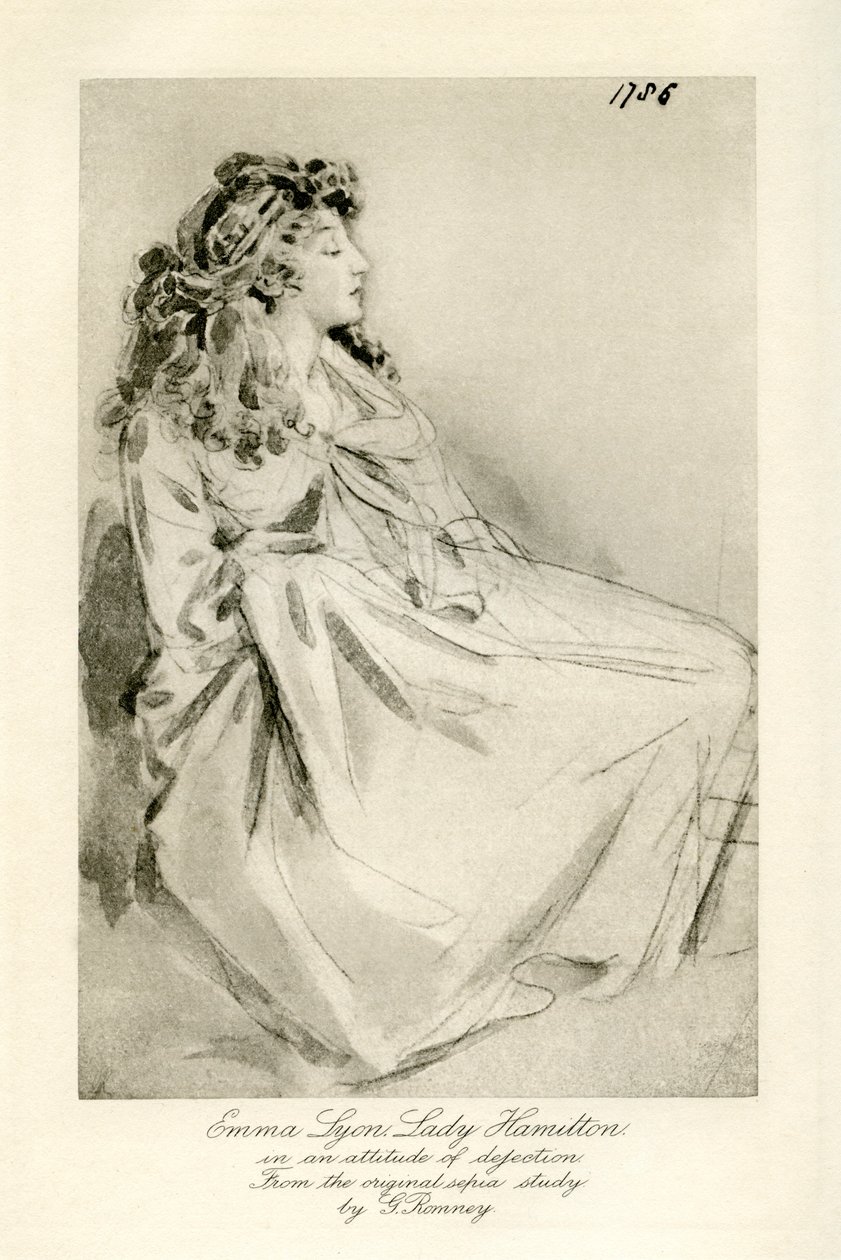 Emma Lady Hamilton autorstwa George Romney