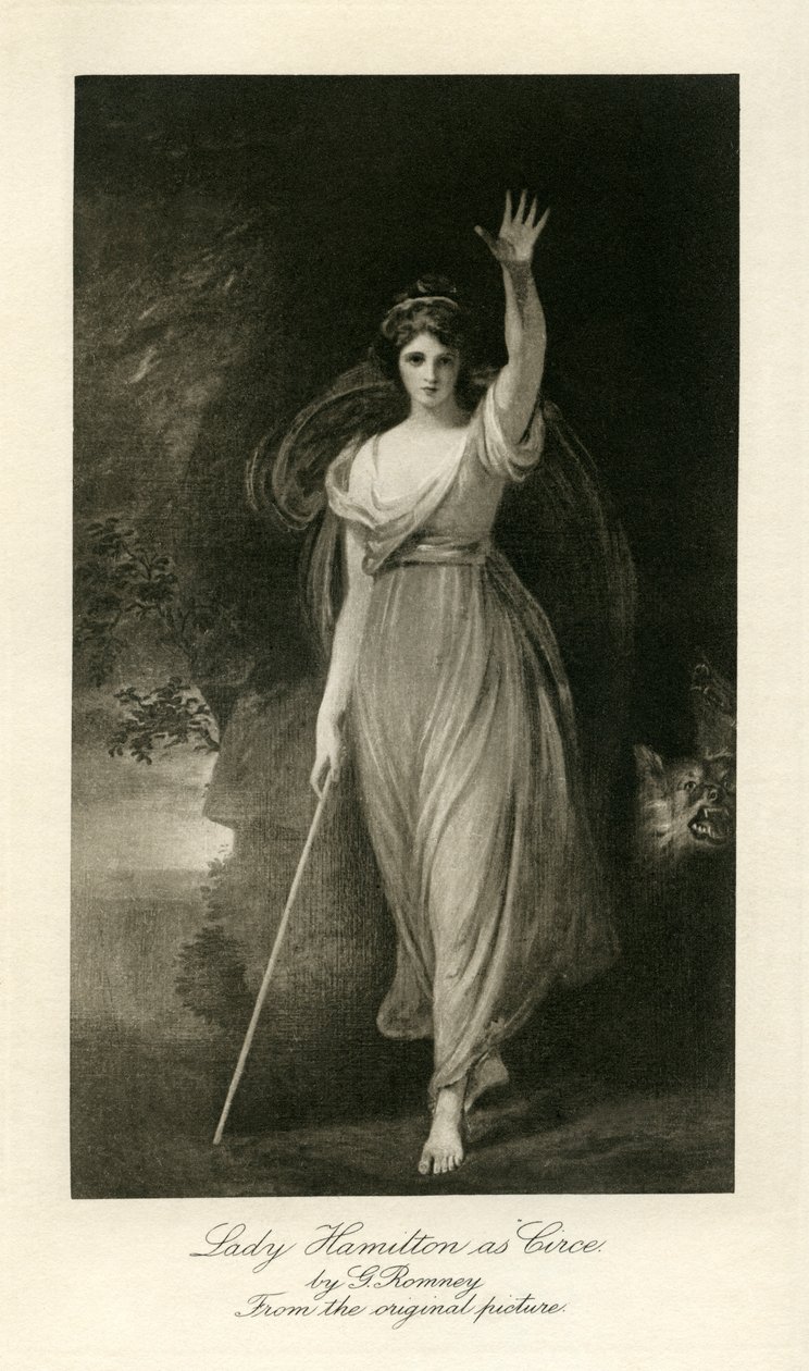 Emma Lady Hamilton autorstwa George Romney