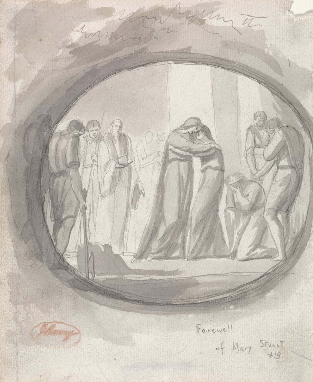 Pożegnanie Marii Stuart autorstwa George Romney