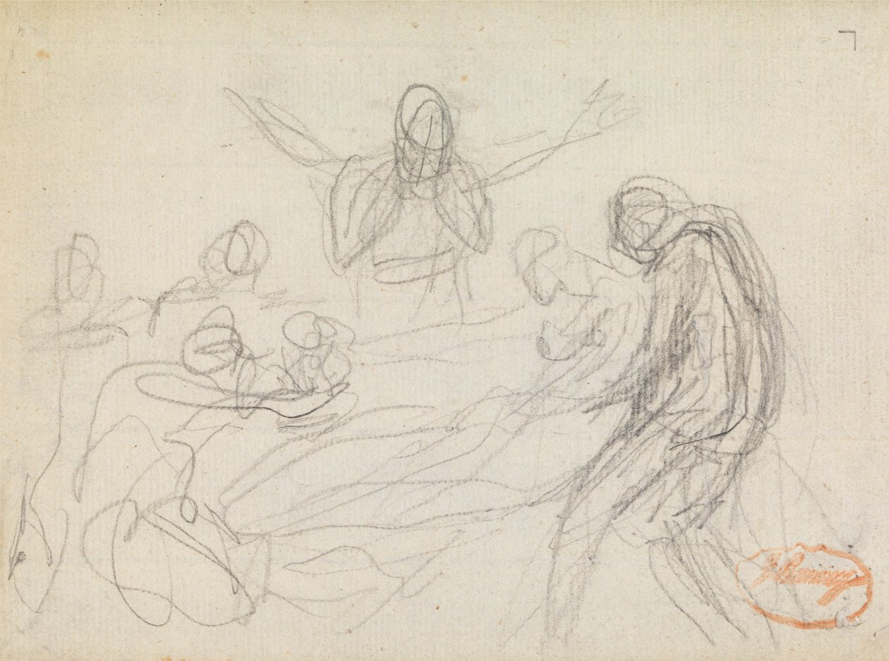 Studium kompozycji postaci nr 11 autorstwa George Romney